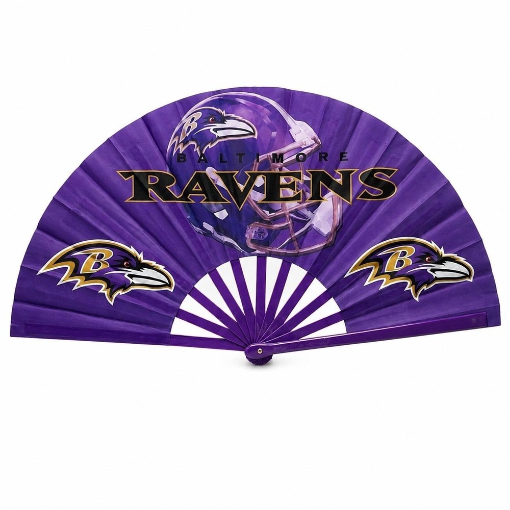 Baltimore Ravens Hand Fan - Purple NFL Football Game Day Fan | Ravens Gift